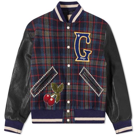 gucci varsity wool jacket|Gucci zip up jacket.